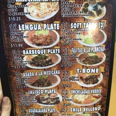 Tierra Jalisco Mexican Restaurant - Balcones Heights, TX menu_pic