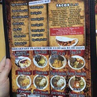 Tierra Jalisco Mexican Restaurant - Balcones Heights, TX menu_pic