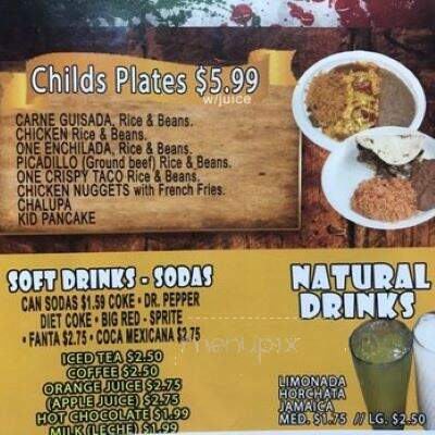 Tierra Jalisco Mexican Restaurant - Balcones Heights, TX menu_pic