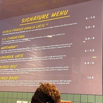Alfred Coffee - Venice, CA menu_pic