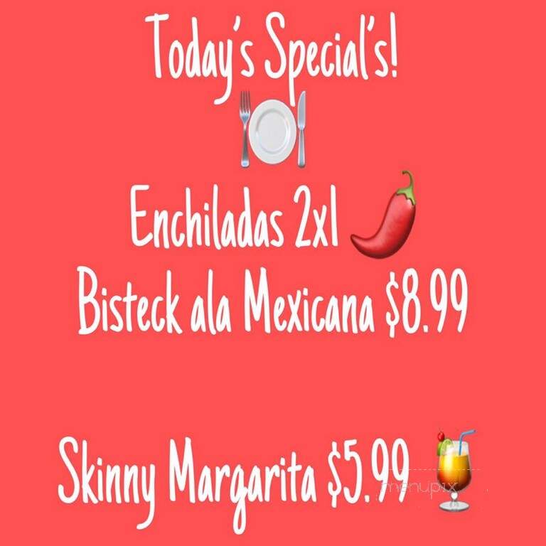 Hacienda Arandinas - Austin, TX menu_pic