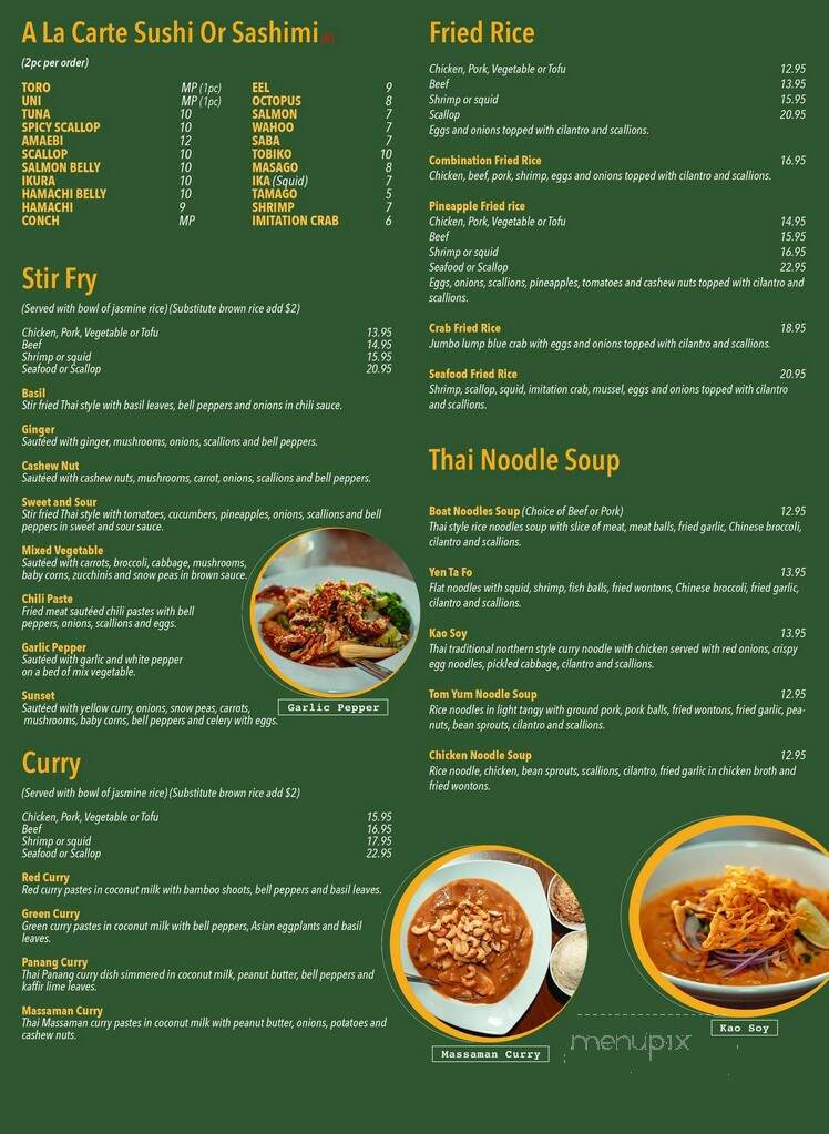 Chim Authentic Thai & Sushi - Plantation, FL menu_pic