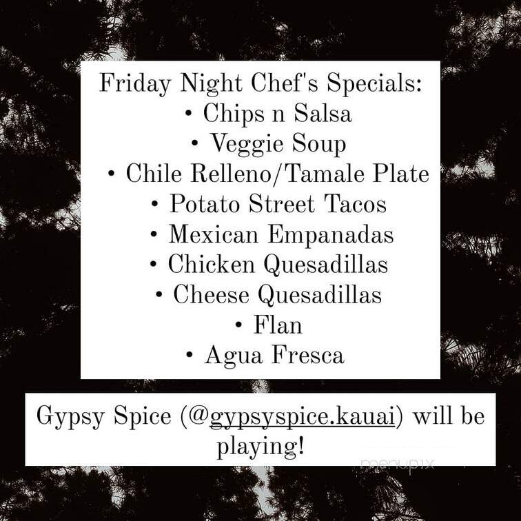 Amaize Foods - Hanapepe, HI menu_pic