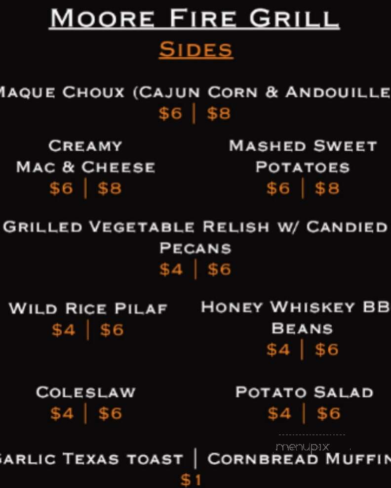 Moore Fire Grill - Coral Springs, FL menu_pic