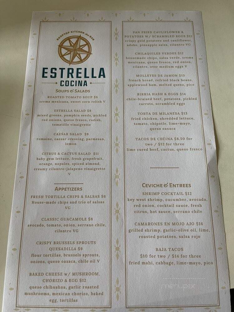 Estrella Cocina - Jacksonville, FL menu_pic