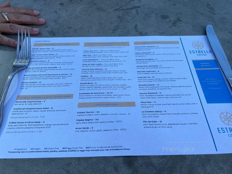 Estrella Cocina - Jacksonville, FL menu_pic
