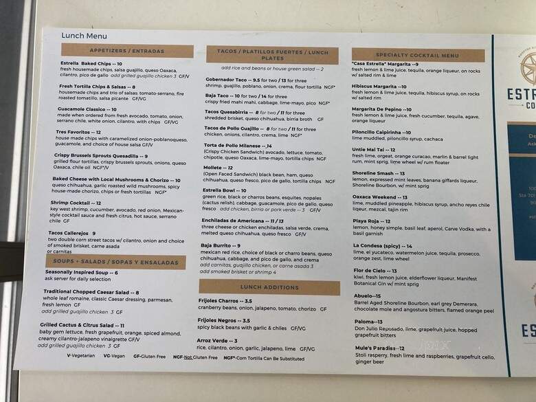 Estrella Cocina - Jacksonville, FL menu_pic