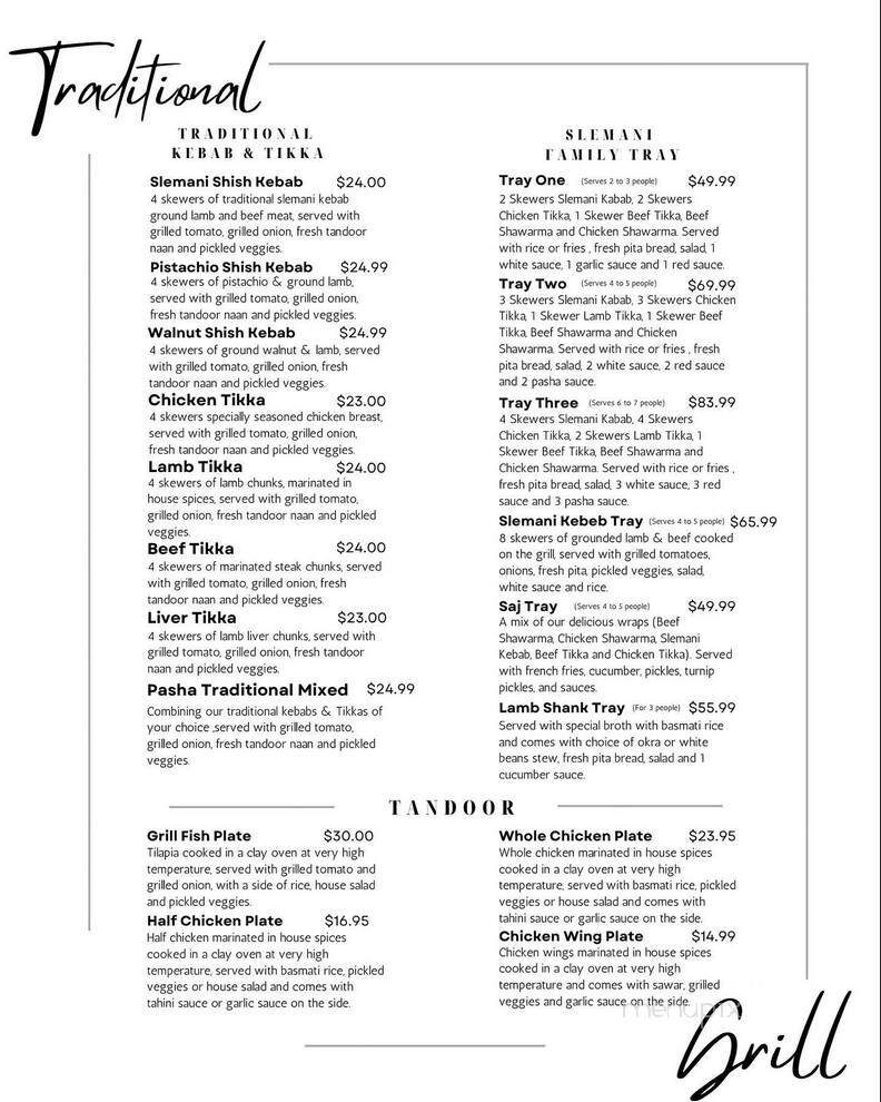 Pasha - Harrisonburg, VA menu_pic