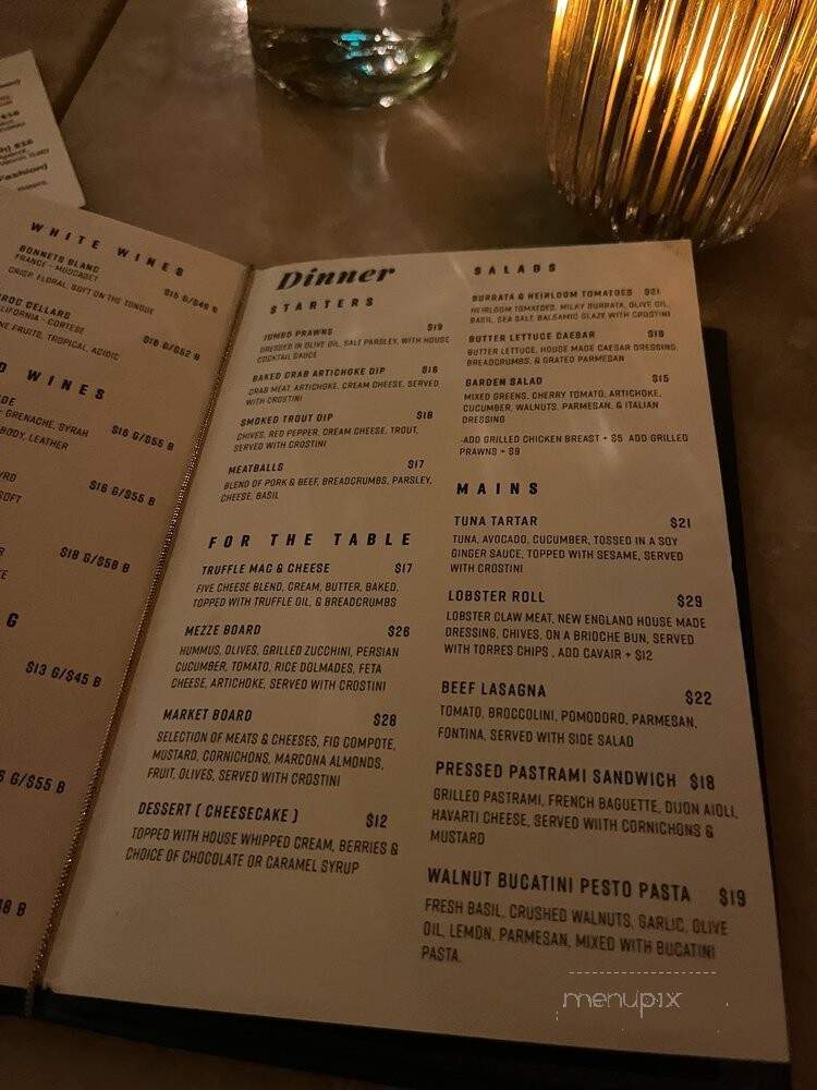 Joliet - Playa Vista, CA menu_pic