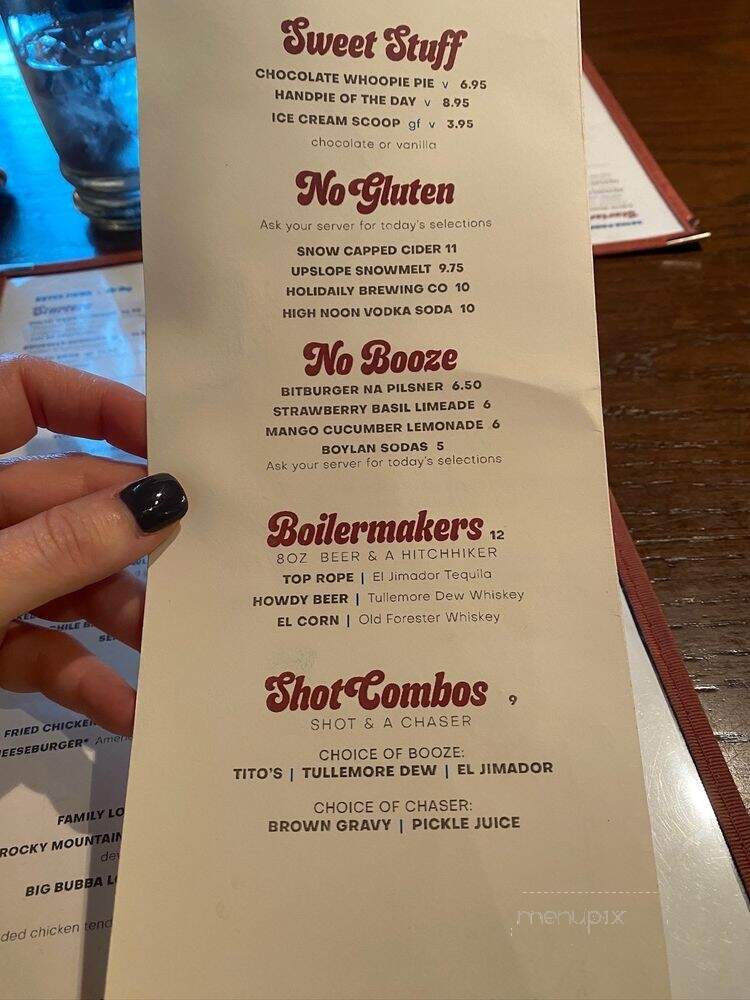 The Post Chicken & Beer - Estes Park, CO menu_pic