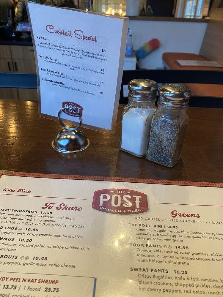 The Post Chicken & Beer - Estes Park, CO menu_pic