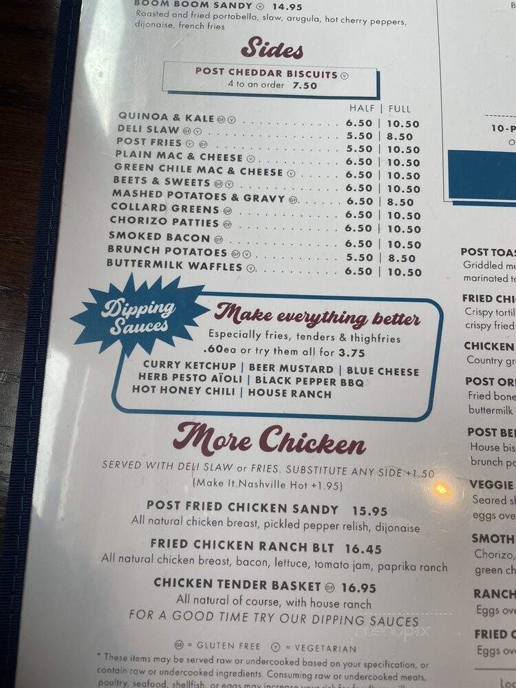 The Post Chicken & Beer - Estes Park, CO menu_pic