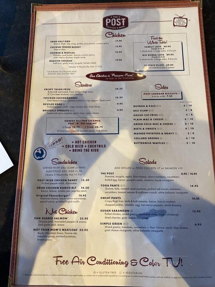 The Post Chicken & Beer - Estes Park, CO menu_pic