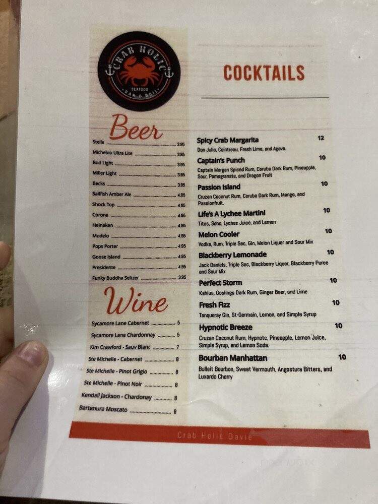 Crab Holic - Davie, FL menu_pic