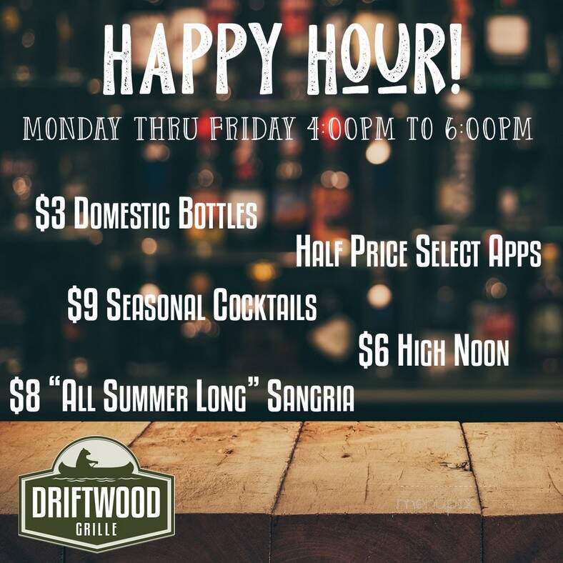 Driftwood Grille - Oakbrook Terrace, IL menu_pic