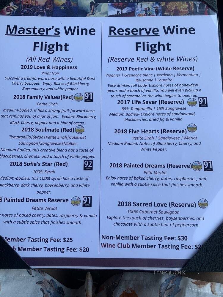 McClain Cellars - Solvang, CA menu_pic