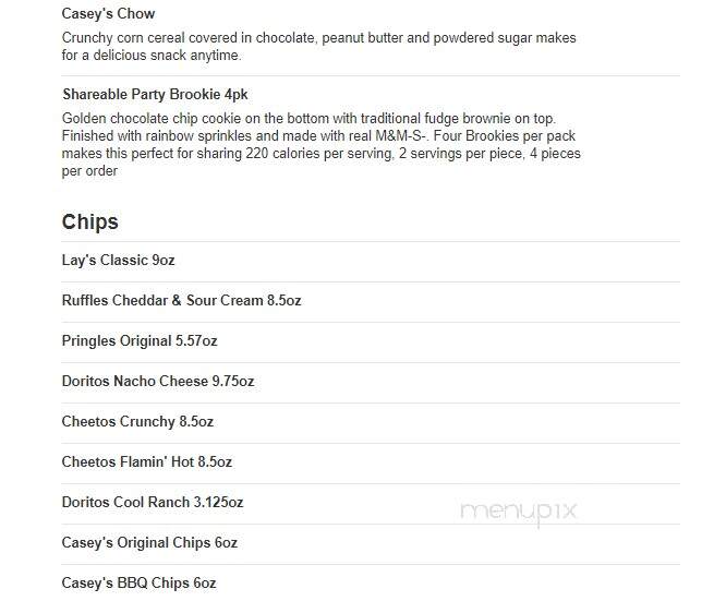 Casey's - Marion, IN menu_pic