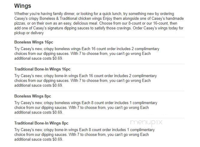 Casey's - Marion, IN menu_pic