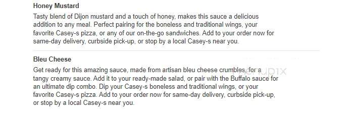 Casey's - Marion, IN menu_pic
