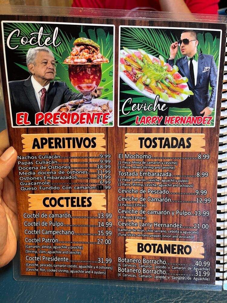 Mariscos Culiacan - El Paso, TX menu_pic