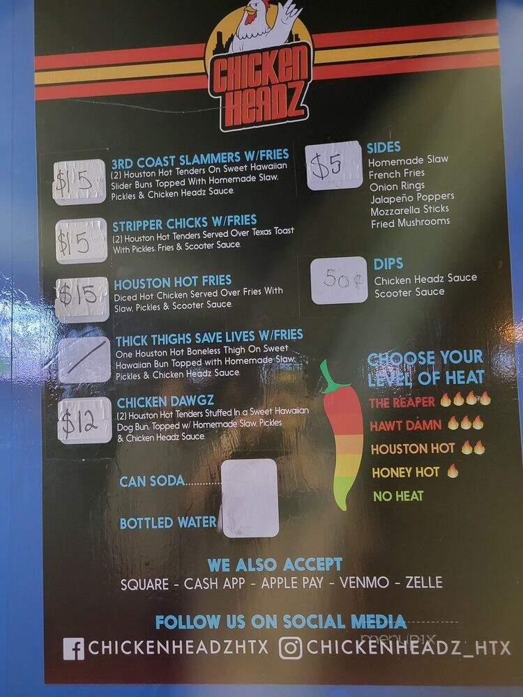 Chicken Headz - Porter, TX menu_pic