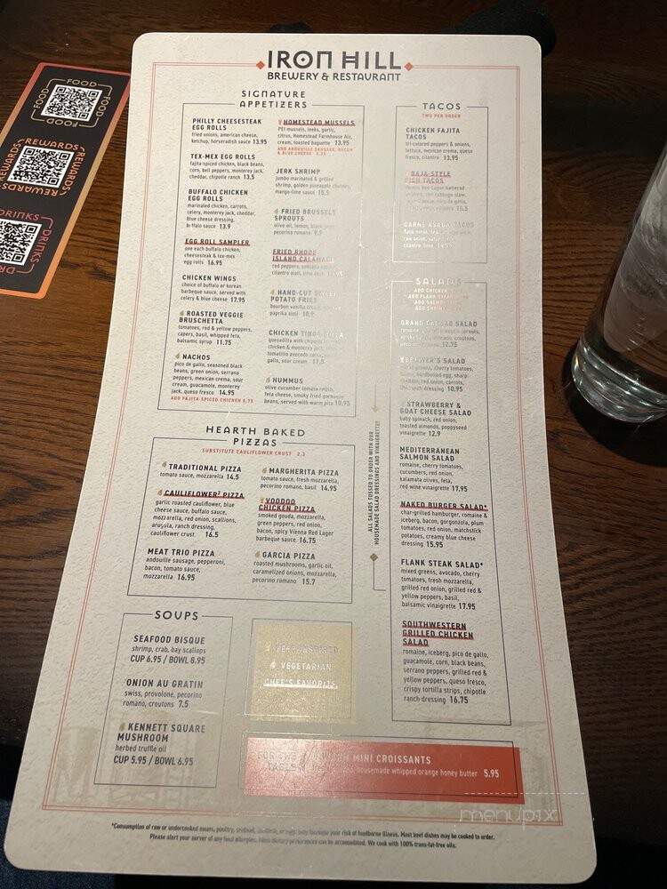 Iron Hill Brewery & Restaurant - Dunwoody, GA menu_pic