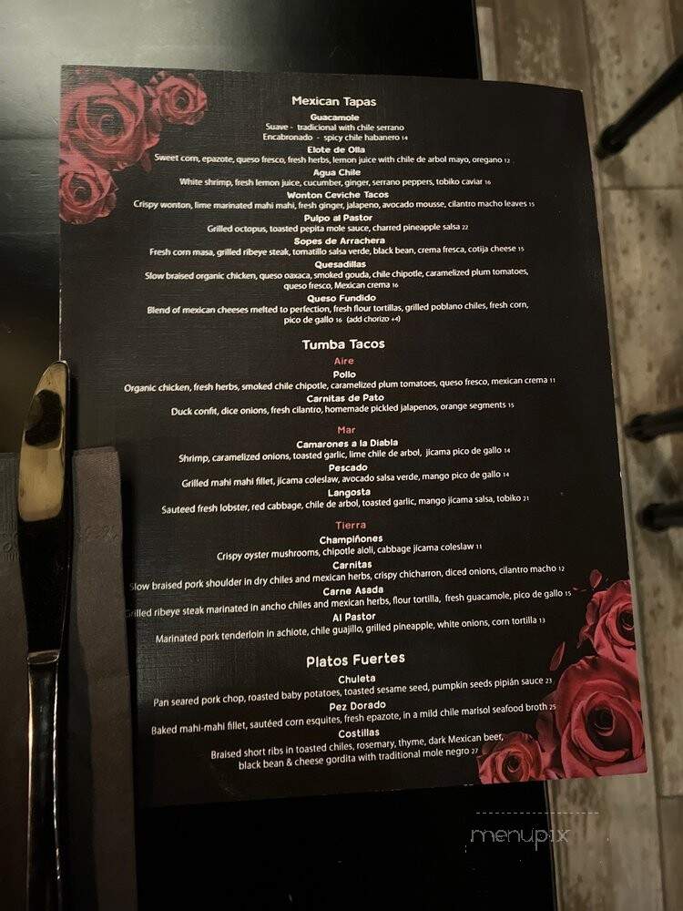 Taco Tumba - Astoria, NY menu_pic