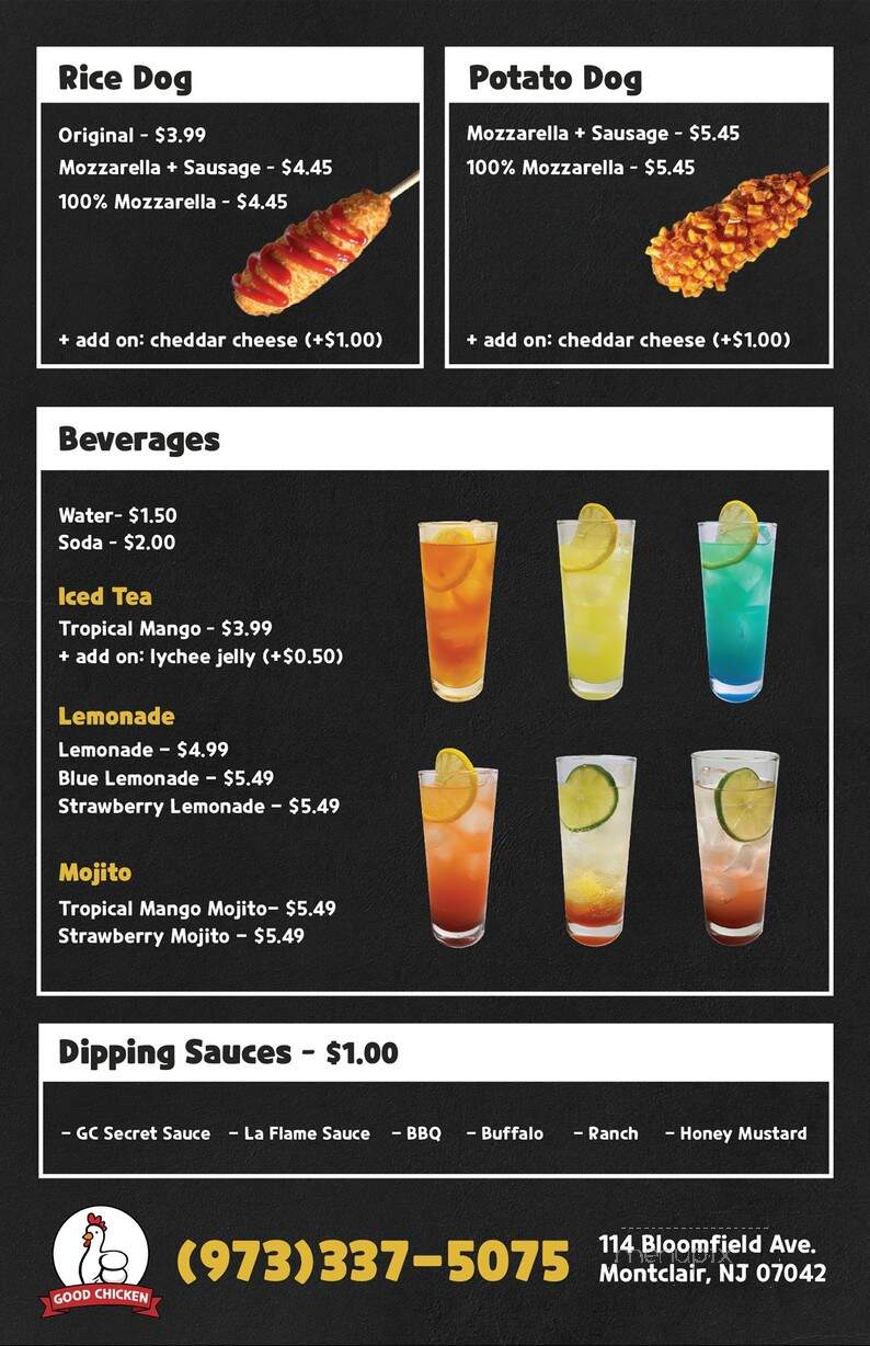 Good Chicken - Montclair, NJ menu_pic