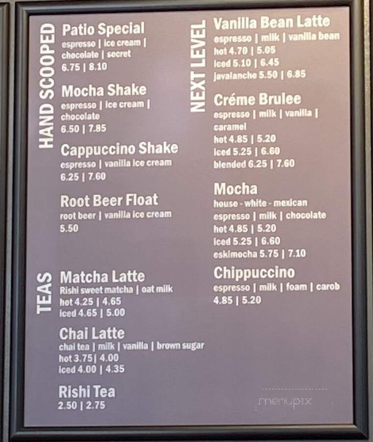 Klatch Coffee - Chino Hills, CA menu_pic