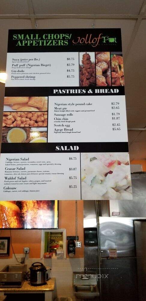 Jollof Pot - Miramar, FL menu_pic