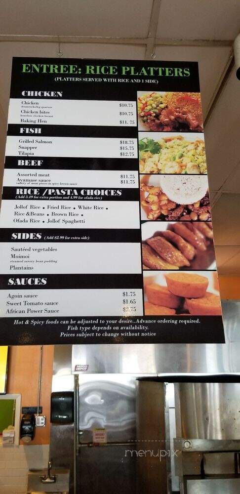 Jollof Pot - Miramar, FL menu_pic