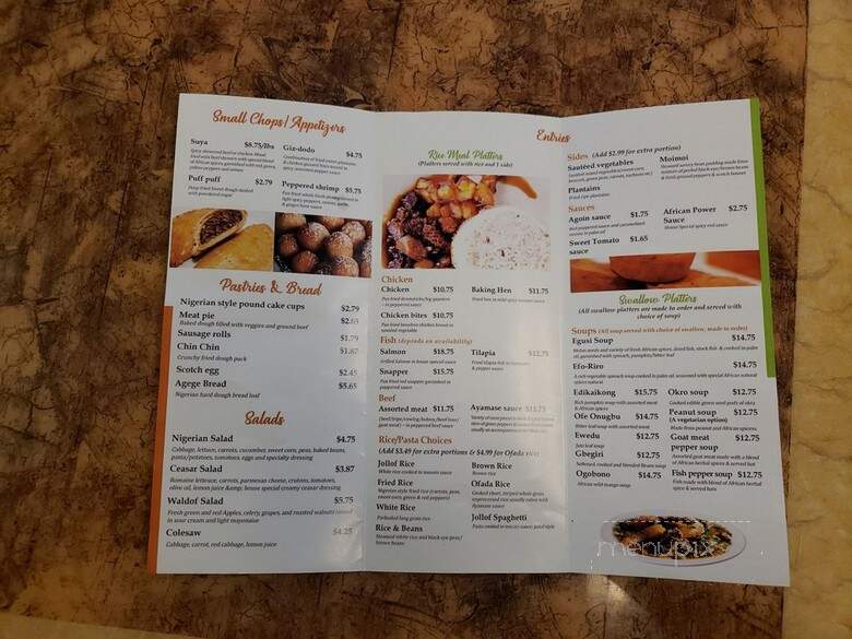 Jollof Pot - Miramar, FL menu_pic