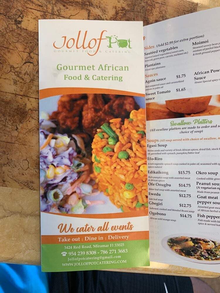 Jollof Pot - Miramar, FL menu_pic