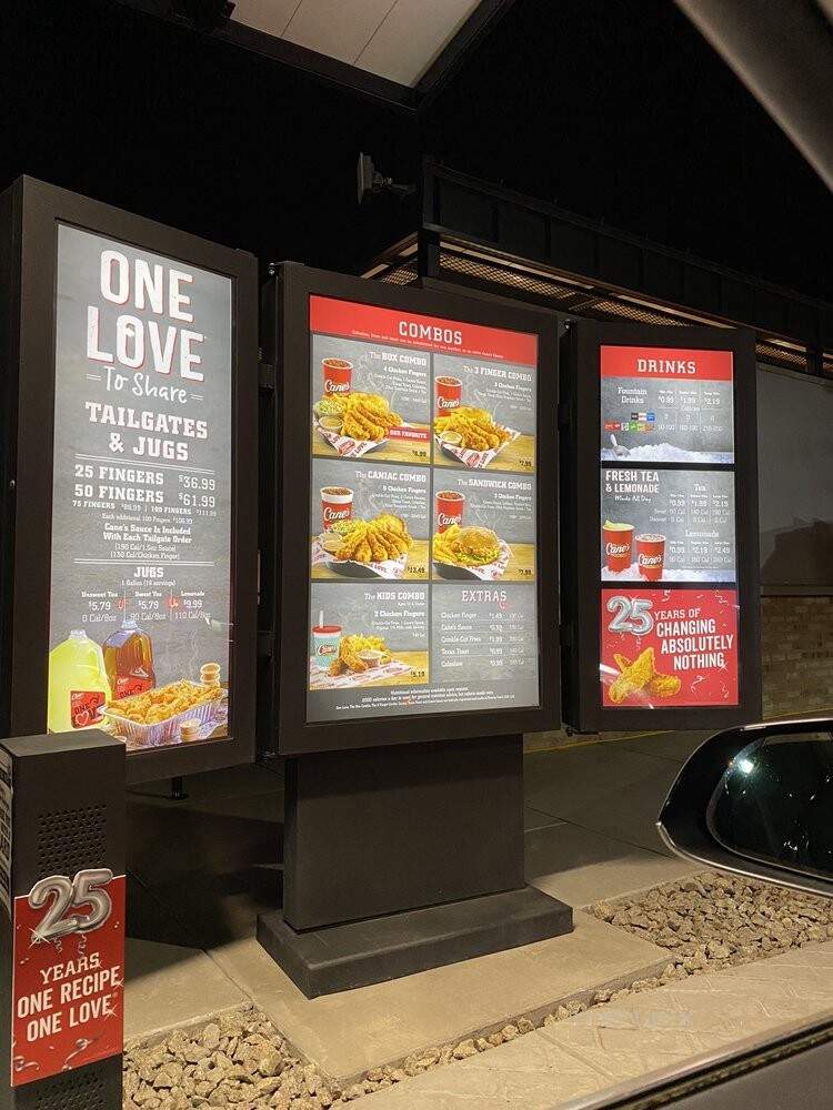 Raising Cane's Chicken Fingers - Manteca, CA menu_pic