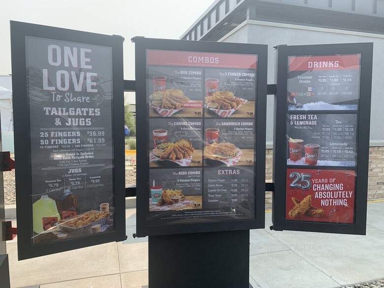 Raising Cane's Chicken Fingers - Manteca, CA menu_pic