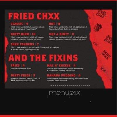 Dirty Bird - Ogden, UT menu_pic