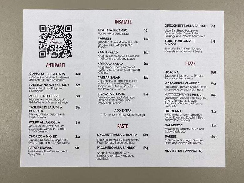 Rustico Taverna - Queens, NY menu_pic