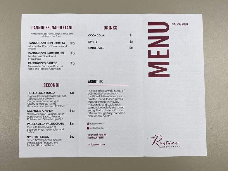 Rustico Taverna - Queens, NY menu_pic