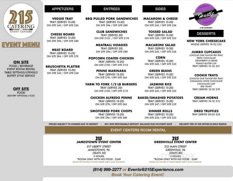 215 Chapters Coffeehouse and Kitchen - Jamestown, PA menu_pic