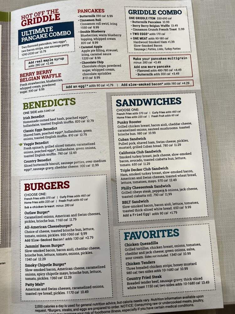 Jimmy's Egg - Albany, NY menu_pic