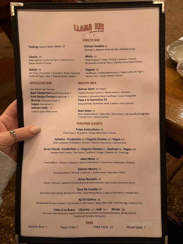 Llama Kid - Austin, TX menu_pic