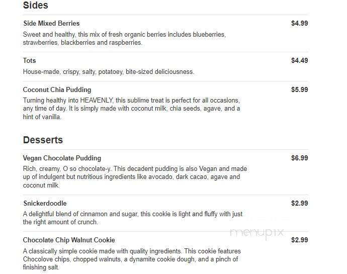 Scratch Kitchen - Denver, CO menu_pic