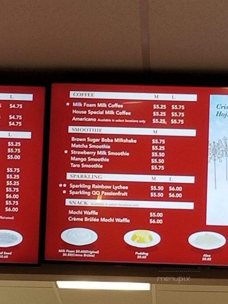 Gong Cha - Visalia, CA menu_pic