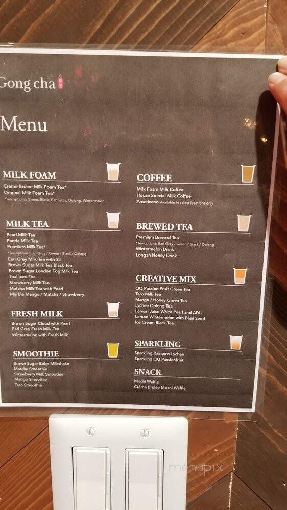 Gong Cha - Visalia, CA menu_pic