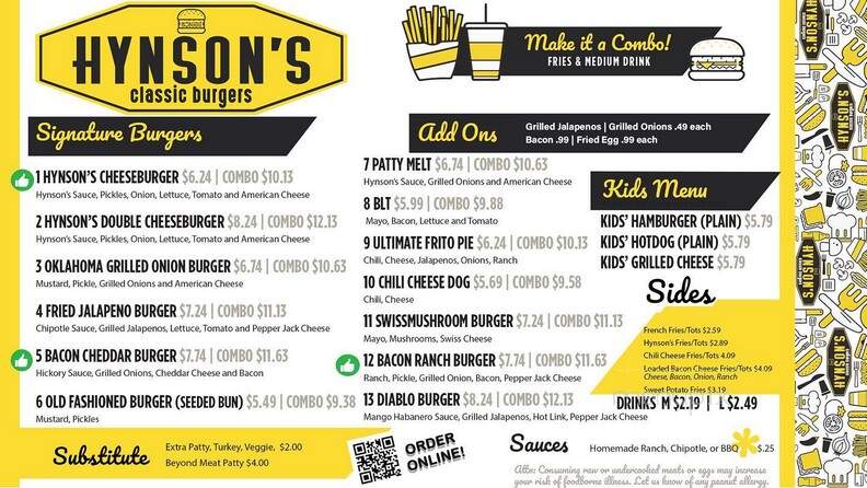 Hynson's Classic Burgers - Yukon, OK