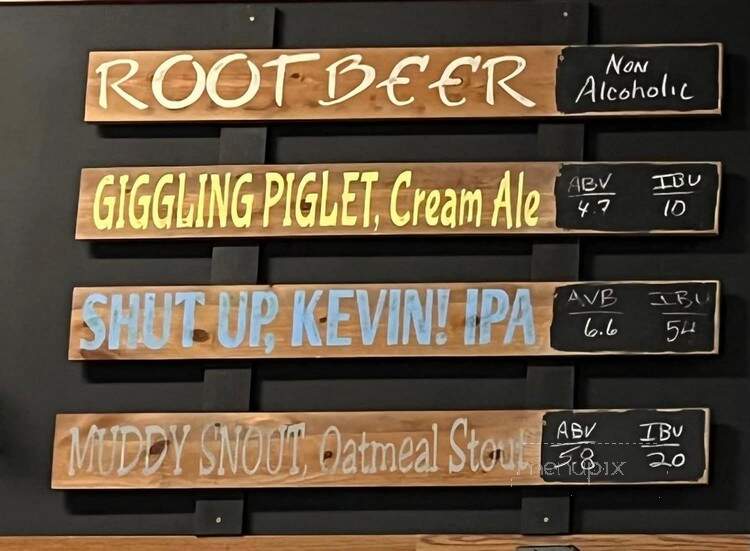 Angry Hog Brewery & Taproom - Austin, MN menu_pic