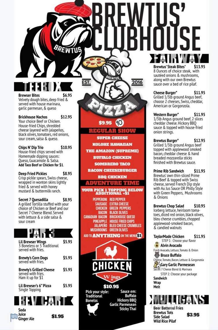 Brewtus' Clubhouse - Fargo, ND menu_pic