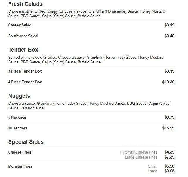 Chicken Now - Dover, DE menu_pic
