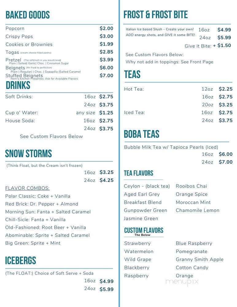 Chill-House - Maurice, LA menu_pic