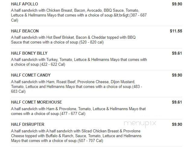 Erbert and Gerbert's Sandwich Shop - Sartell, MN menu_pic